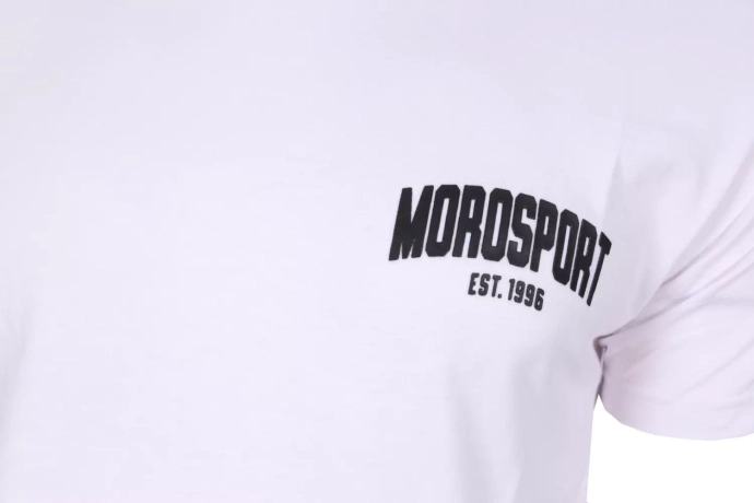 Koszulka męska T-Shirt Moro Sport Mini University biała