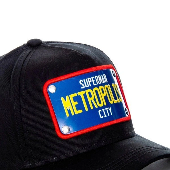 Czapka z daszkiem Capslab Superman Metropolis black