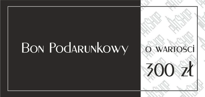 Karta Podarunkowa Bon Prezentowy 300 zł