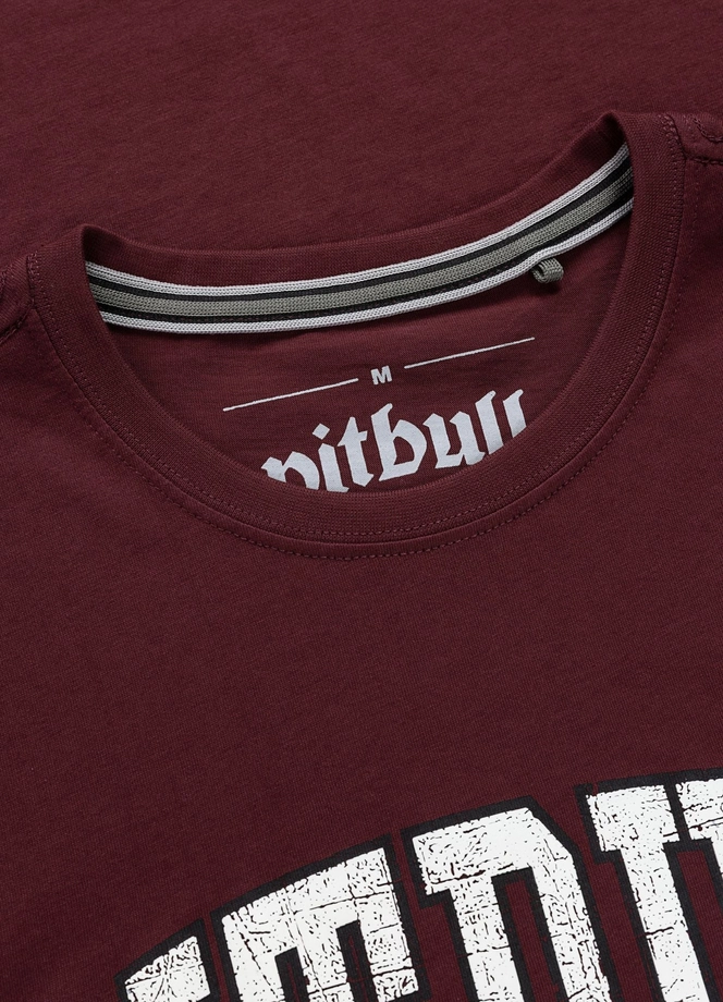 Koszulka męska T-Shirt Pitbull West Coast Norton bordowy