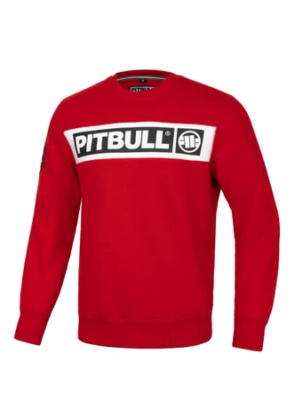 Bluza Pitbull Pit Bull Sherwood 24 crewneck czerwona