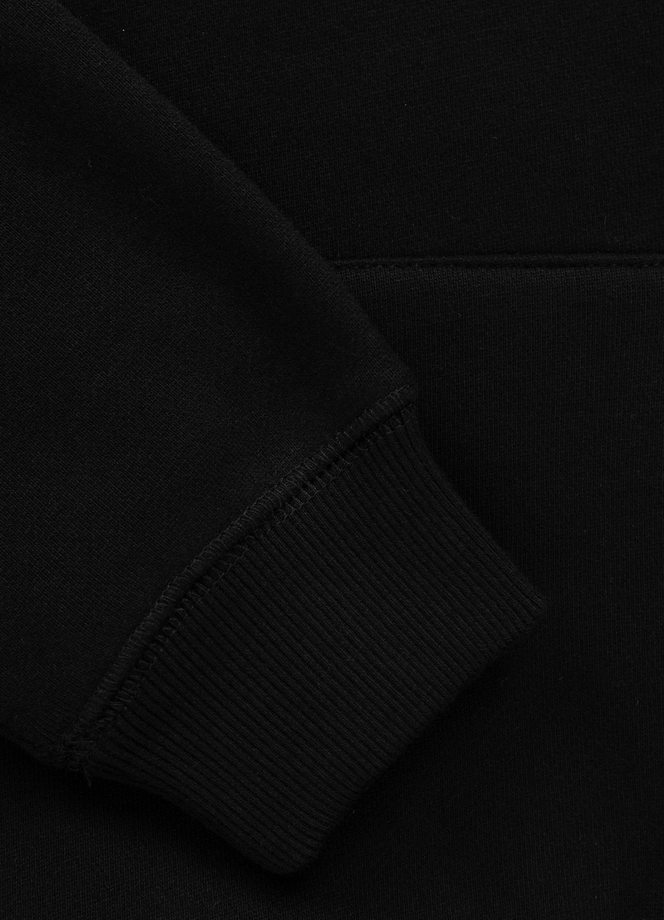 Bluza damska z kapturem oversize Pit Bull La Santa Muerte czarna