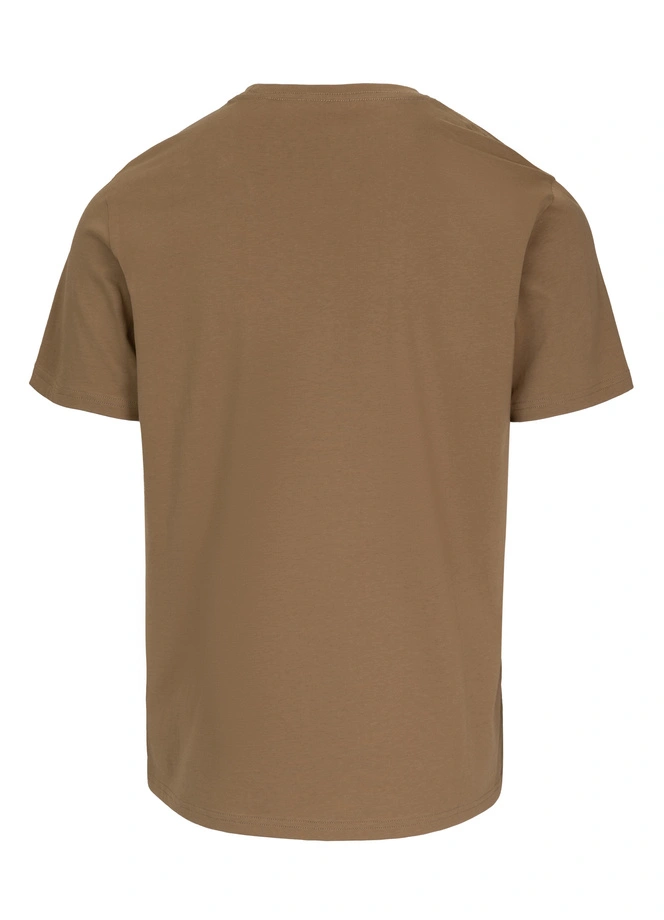 Koszulka męska T-Shirt Pitbull Small Logo brązowa