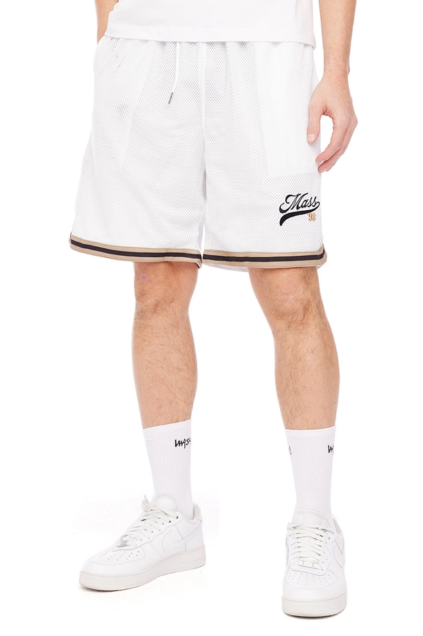 Spodenki męskie Szorty Mass Denim Draft Mesh Sport Shorts białe