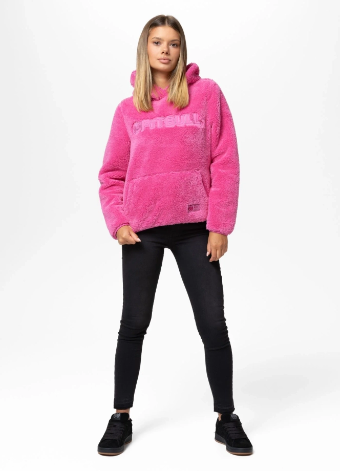 Bluza damska z kapturem Pitbull Aragona różowa