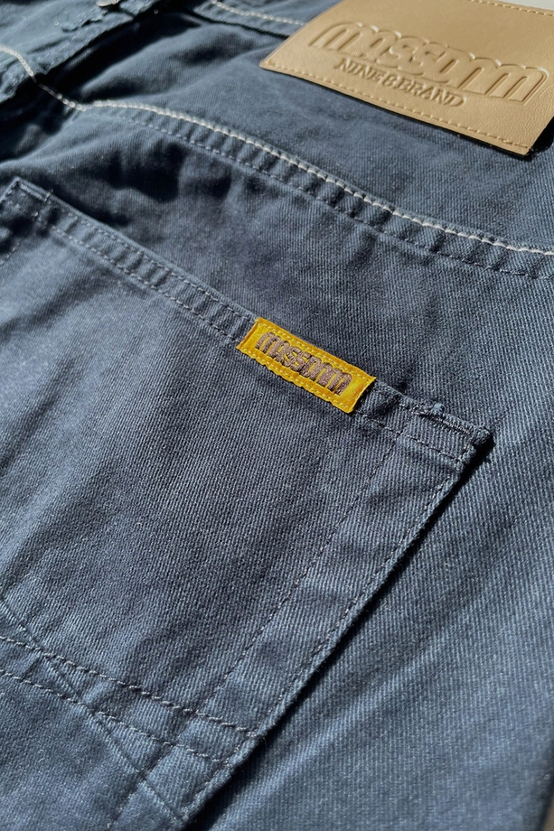 Spodnie męskie Mass Denim Slang Baggy Fit granatowe