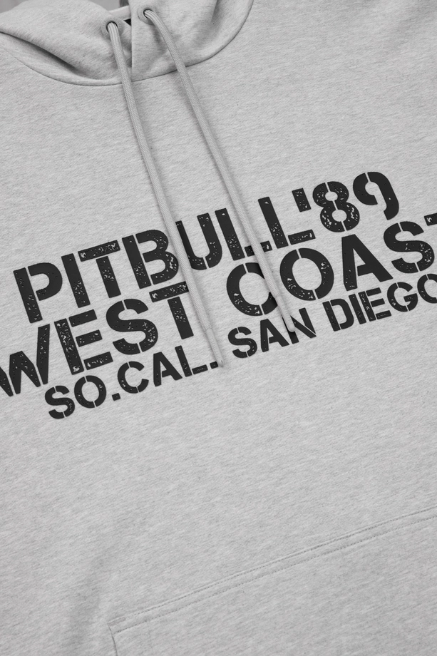 Bluza męska z kapturem Pitbull Pit Bull Driving szara