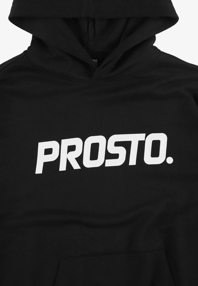 Bluza męska z kapturem Prosto Big Log czarna