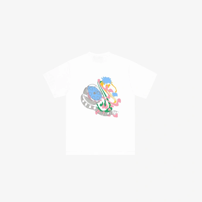Koszulka t-shirt dziecięcy Prosto Kids Taśma biała