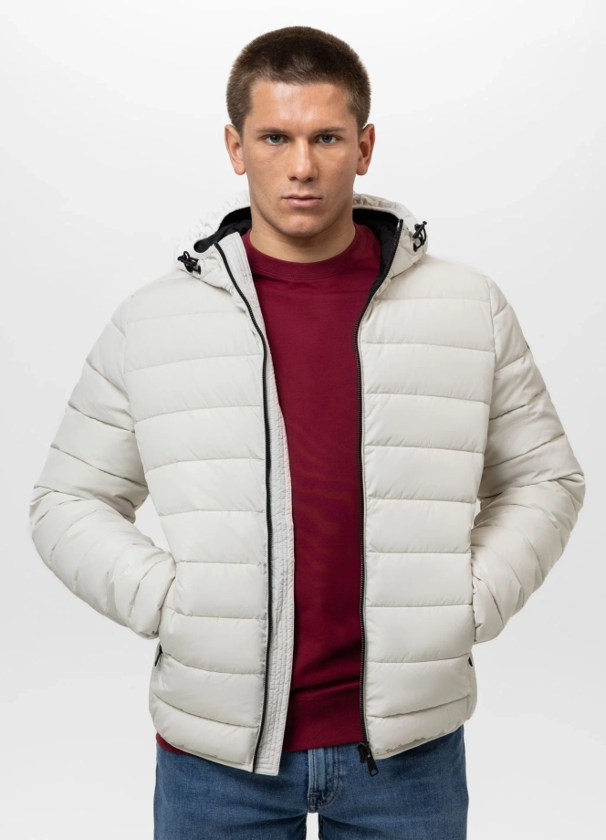 Kurtka zimowa męska Pit Bull Seacoast III biała ecru