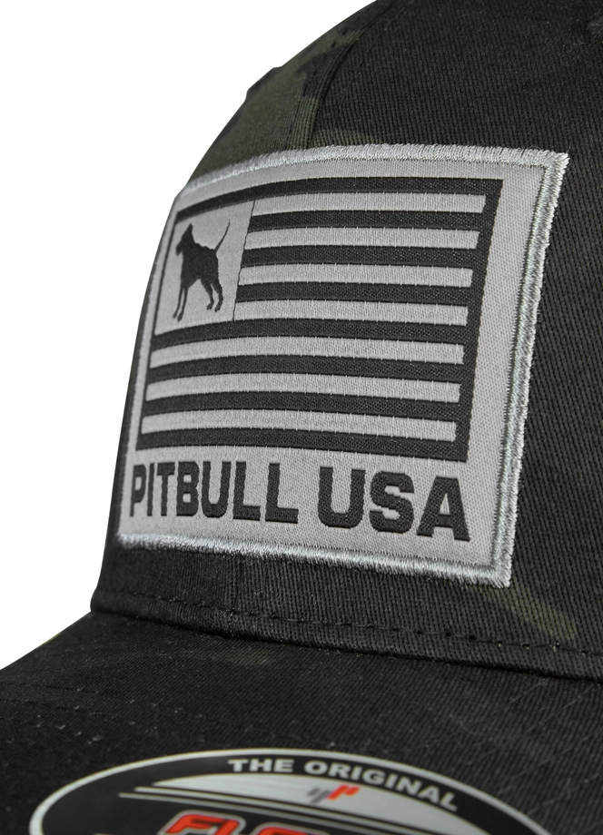 Czapka z daszkiem Full Cap Mesh Pit Bull Pitbull USA czarna