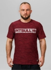 Koszulka męska T-shirt Pit Bull Performance Pro+ Casual Sport Hilltop bordowa