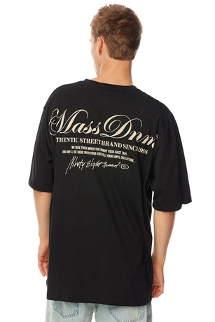 Koszulka męska t-shirt Mass Dnm Authentic czarna