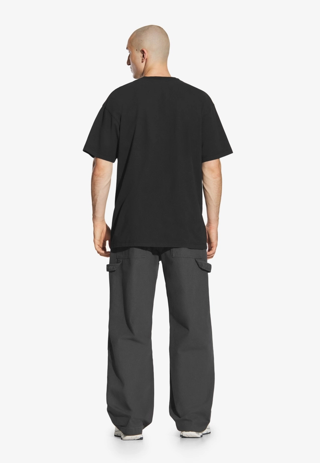 Koszulka męska t-shirt oversize Prosto Big Log Washed czarna