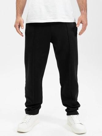 Spodnie dresowe męskie Jigga Wear Gum Simple Crown czarne