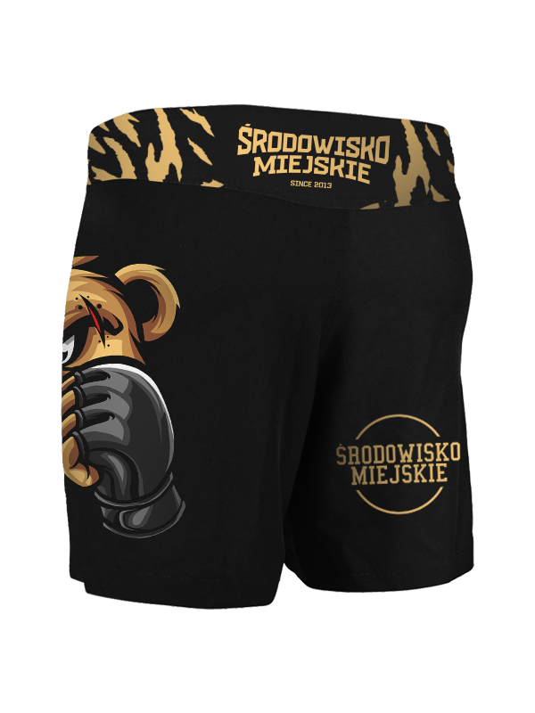 Spodenki MMA Środowisko Miejskie Wild Bear czarne