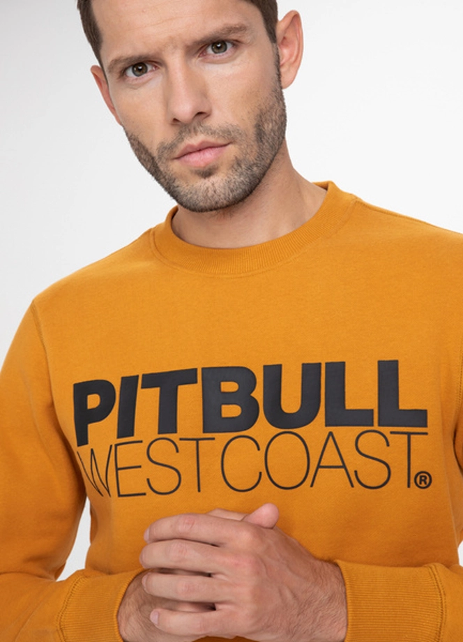 Bluza bez kaptura Pitbull TNT crewneck honey yellow