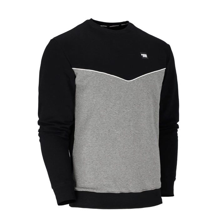 Bluza męska klasyczna Patriotic CLS Mini Trigonal crewneck czarna