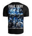 Koszulka męska T-shirt Public Enemy Za wami stoi PRAWO za nami stoi PRAWDA czarna
