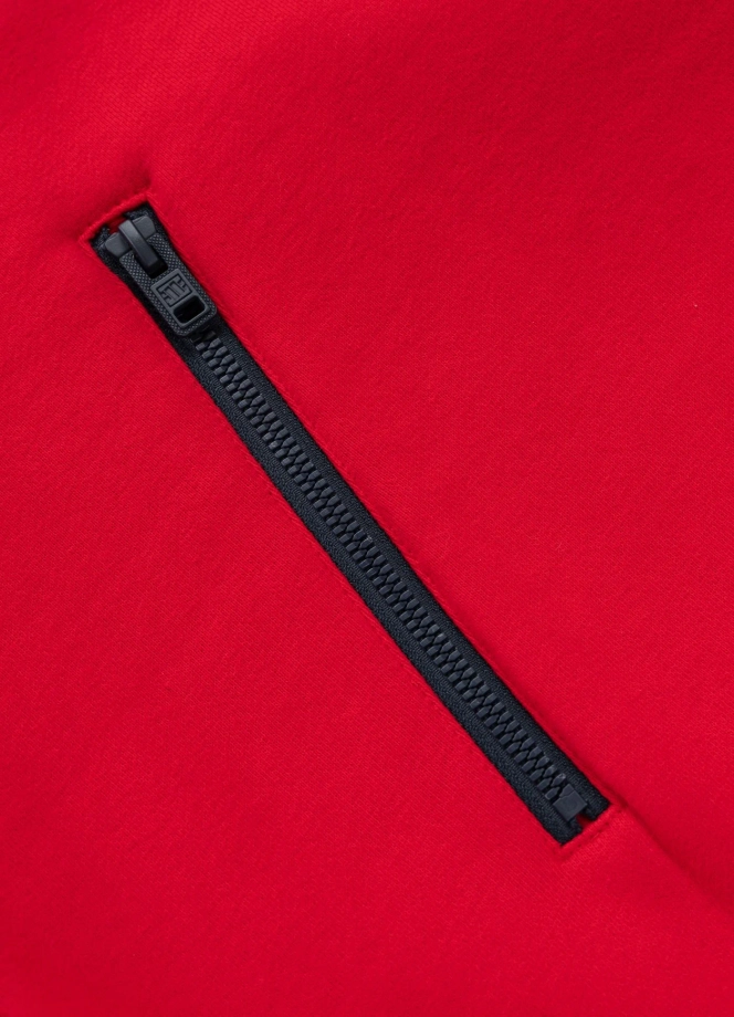 Bluza męska z kapturem Pit Bull Gibson granatowo/czerwona