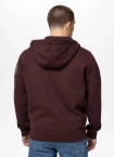 Bluza męska rozpinana z kapturem Pit Bull Norton ciemno bordowa