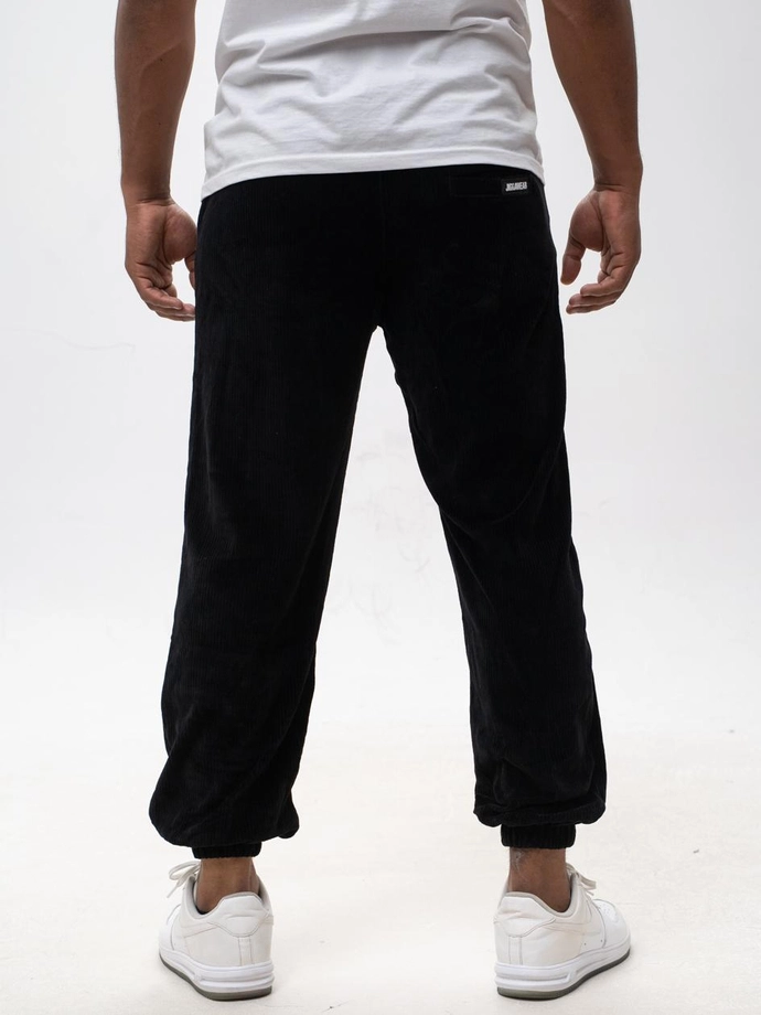 Spodnie męskie sztruksowe Jogger Jigga Wear Cord czarne
