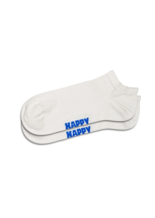 Skarpety Happy Socks 3-Pack Solid Low Socks białe