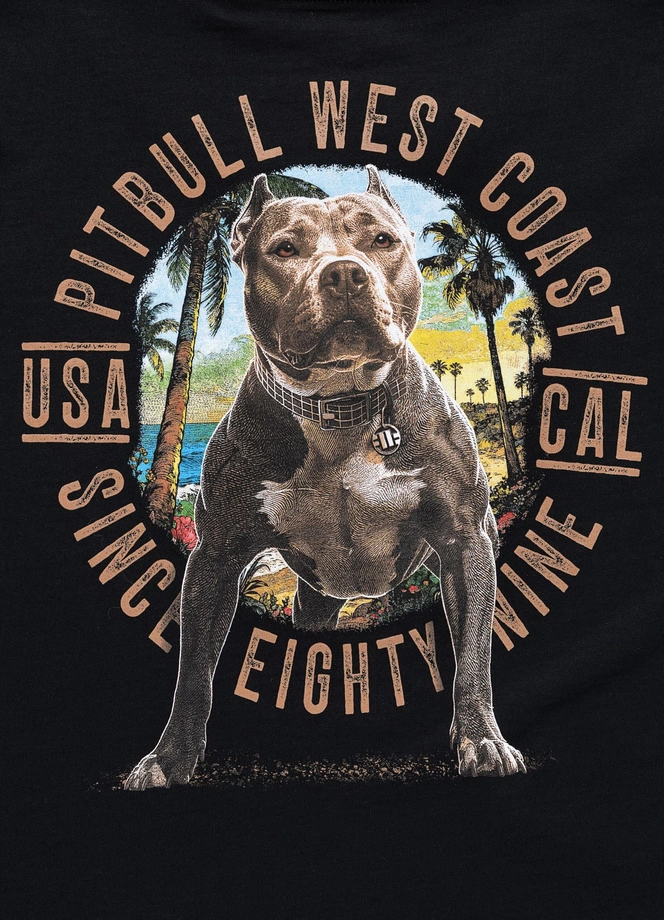 Koszulka t-shirt damska Pit Bull Beach Girl czarna