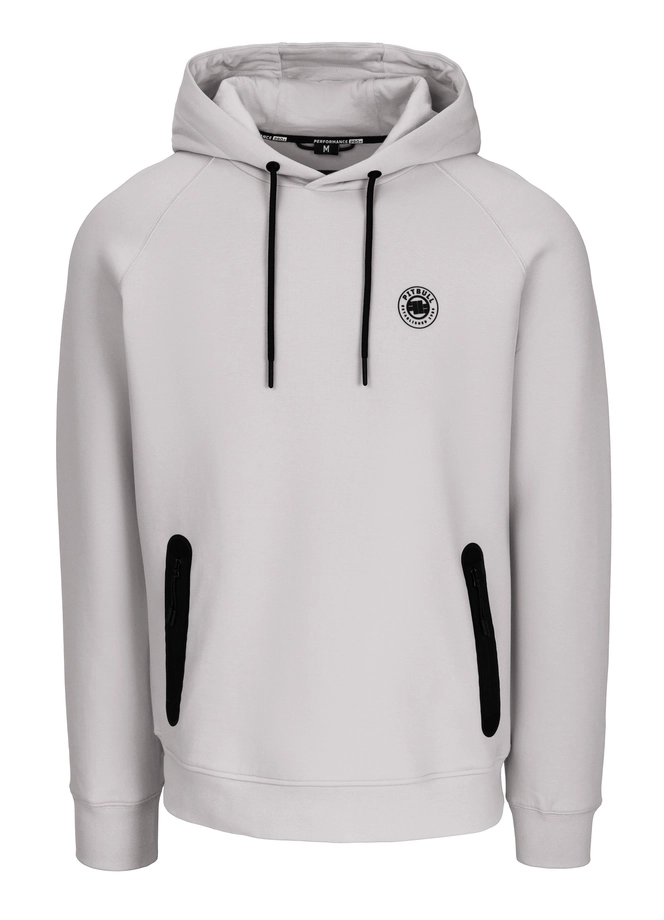 Bluza męska z kapturem Pitbull Pit Bull Dogwood złamana biel