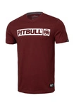 Koszulka męska T-Shirt Pitbull Hilltop bordowa burgundowa