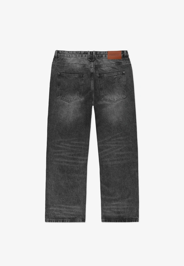 Spodnie męskie Jeans Baggy Prosto Tarmac szare