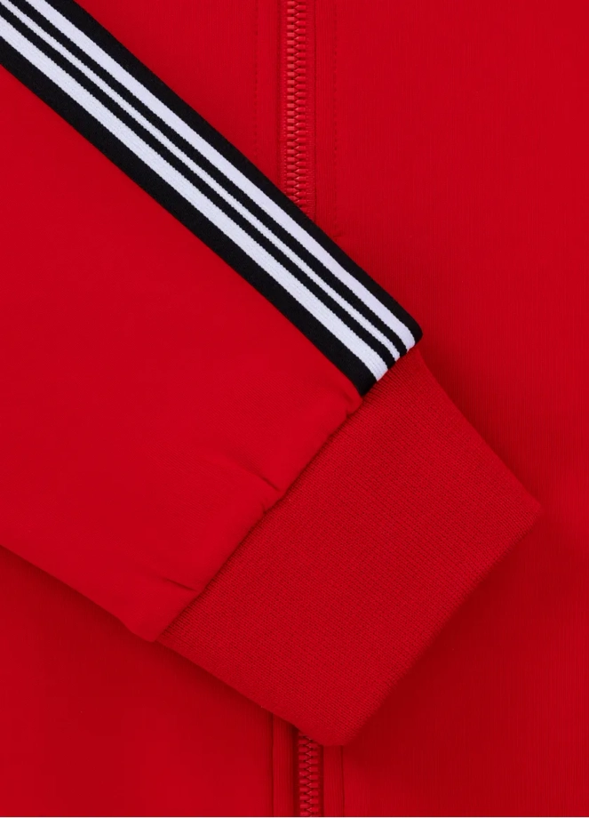 Bluza męska rozpinana Pit Bull Oldschool Nelson czerwona