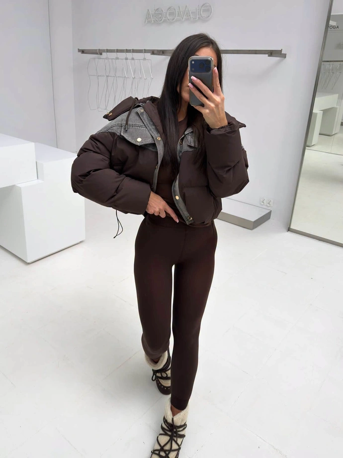 Legginsy modelujące OLAVOGA NEBULA brązowe