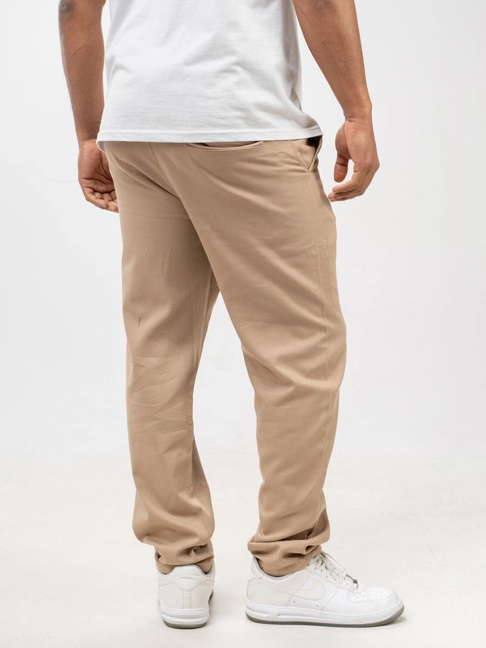 Spodnie Materiałowe męskie Chino Jigga Wear beżowe