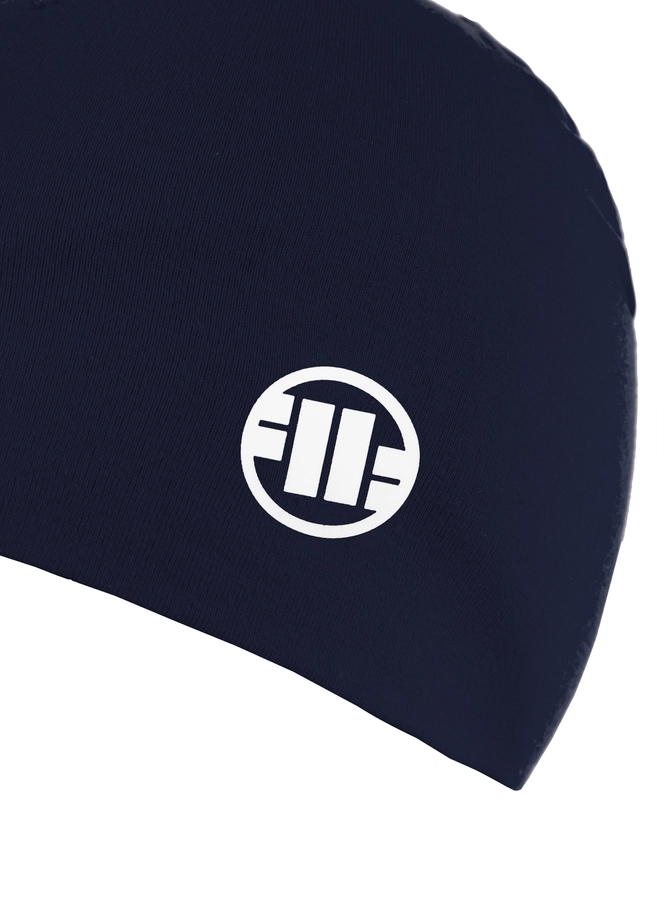Czapka kompresyjna Pit Bull Beanie Pitbul Small Logo II granatowa/biała