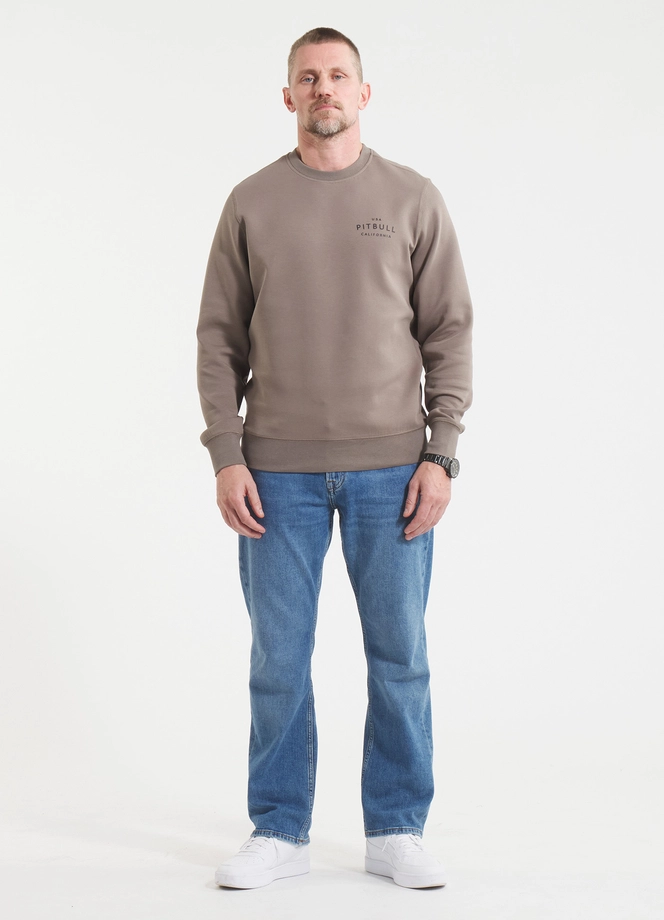 Bluza męska bez kaptura Pitbull Pit Bull Sampson taupe