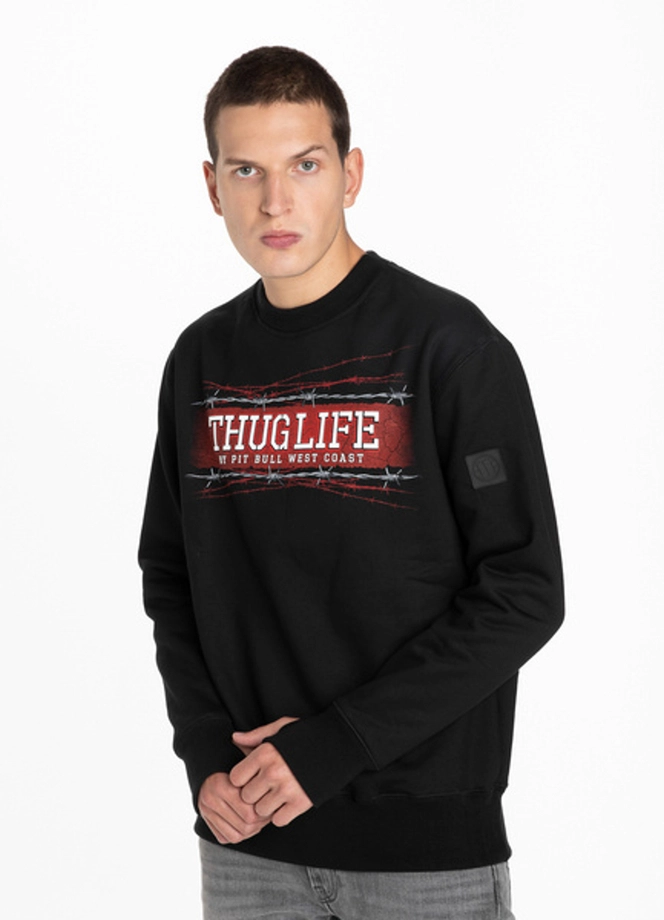 Bluza bez kaptura Pitbull Thug Life crewneck black