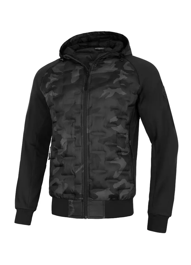 Kurtka męska wiosenna przejściowa Pit Bull Roxton Hooded czarne camo