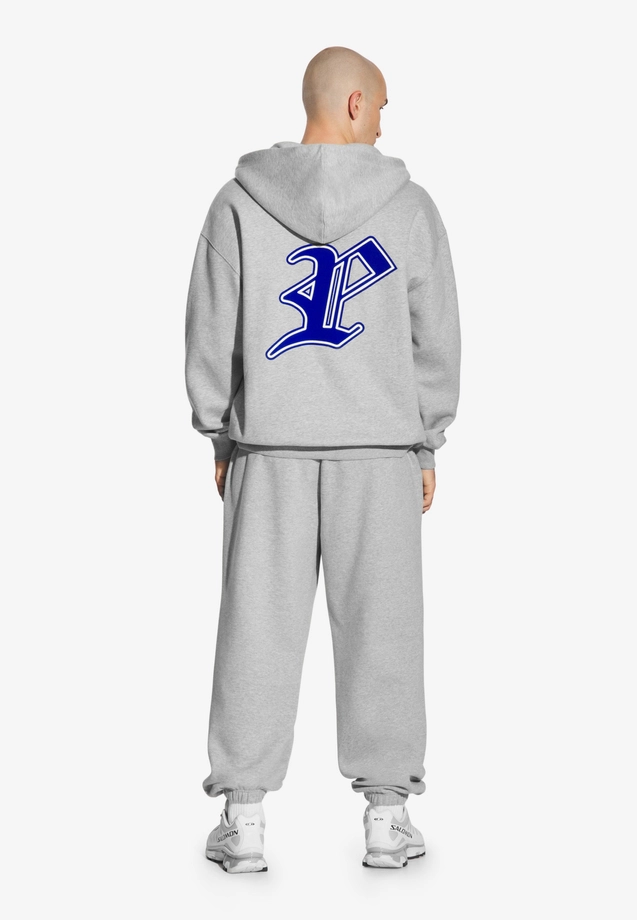 Bluza męska rozpinana z kapturem Prosto Ghotic P szara