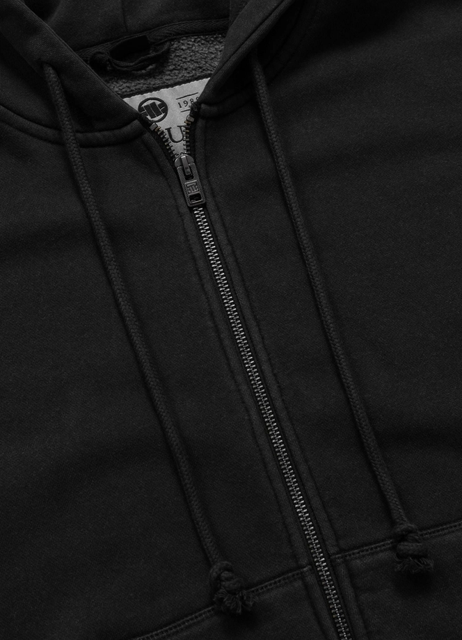 Bluza damska z kapturem ZIP Pitbull Washed Lovia ciemno grafitowa