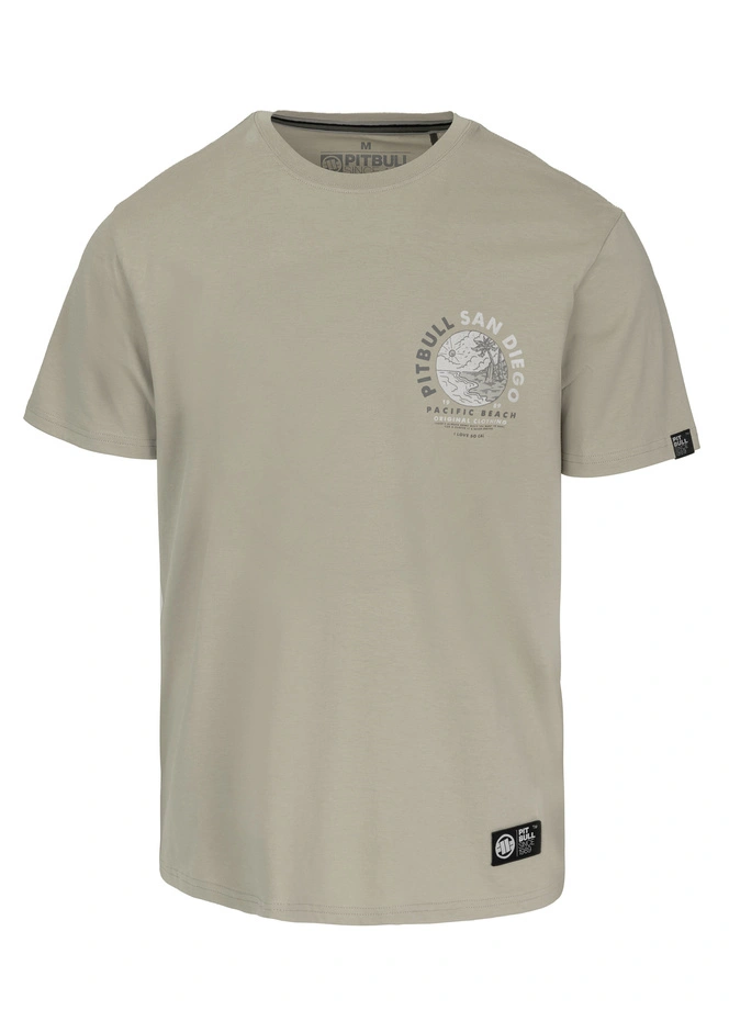 Koszulka męska T-Shirt Pit Bull Pitbull Planet Surf szara oliwkowa