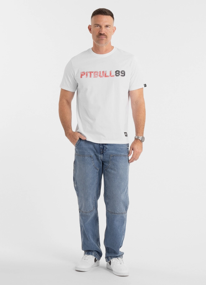 Koszulka męska T-Shirt Pit Bull Pitbull Dog 89 biała