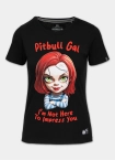 Koszulka damska T-shirt Pit Bull Sweetie-Chu 2 czarna