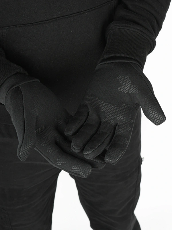 Rękawiczki zimowe Środowisko Miejskie Softshell Laur Touch Screen czarne