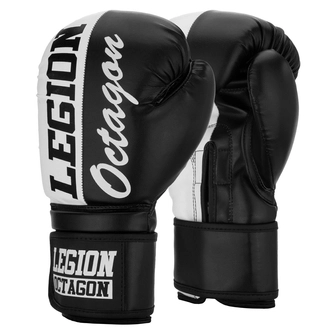 Rękawice bokserskie Octagon Legion czarno/białe
