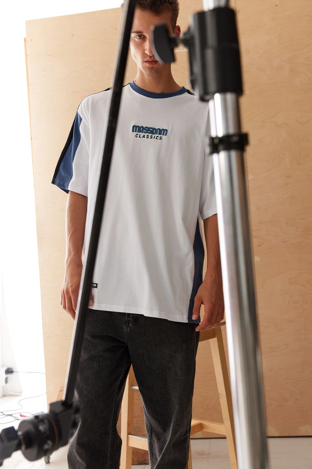 Koszulka męska t-shirt Mass Dnm Drift biała
