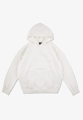 Bluza męska z kapturem oversize Prosto Mizo kremowa