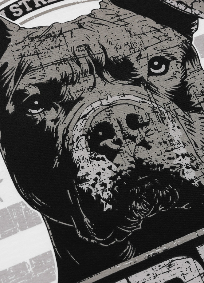 Koszulka męska T-Shirt Pitbull Troublemaker biała