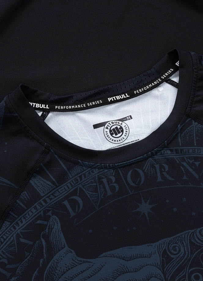 Koszulka męska rashguard Pitbull Longsleeve Pitbull World czarna