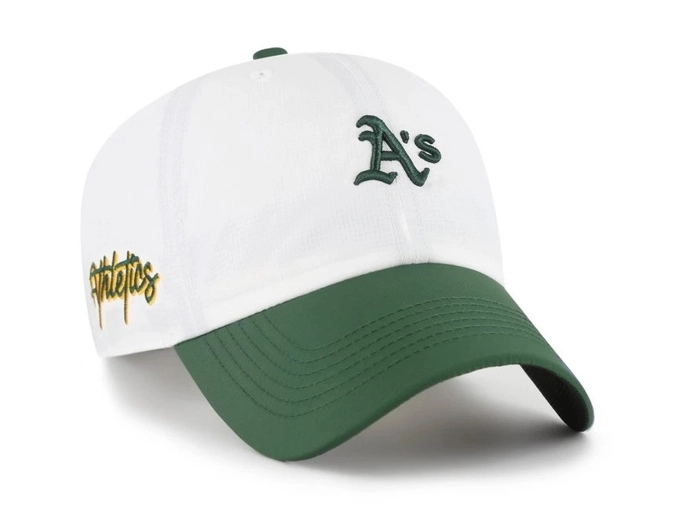 Czapka z daszkiem 47 Brand Oakland Athletics Vista Mini Clean Up biała zielona